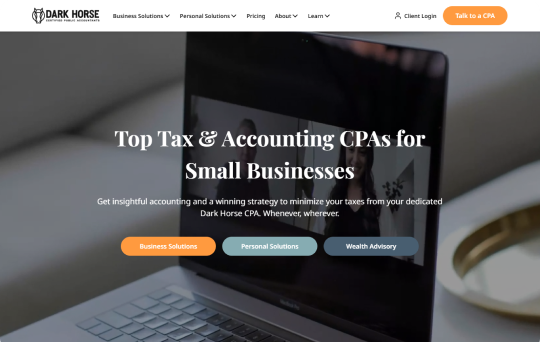 Dark Horse CPAs website