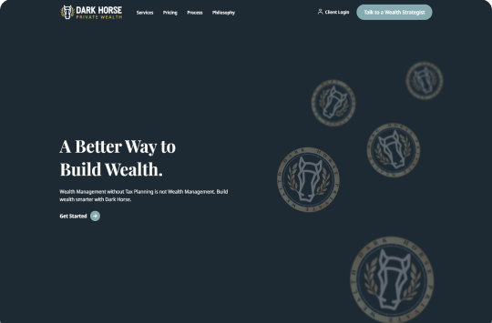 Dark Horse Private Wealth website