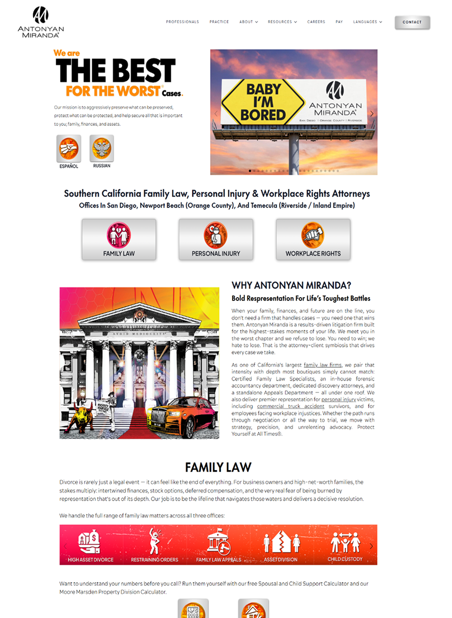 Dark Horse CPAs website mockup